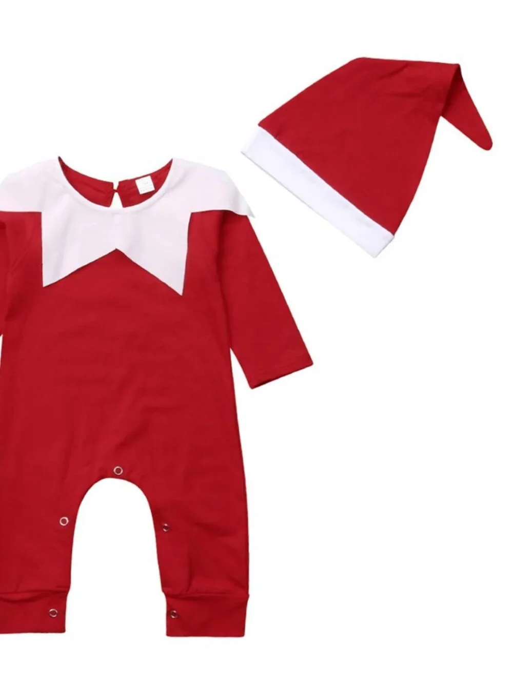 Baby Santa Christmas Romper & Hat 6-12M